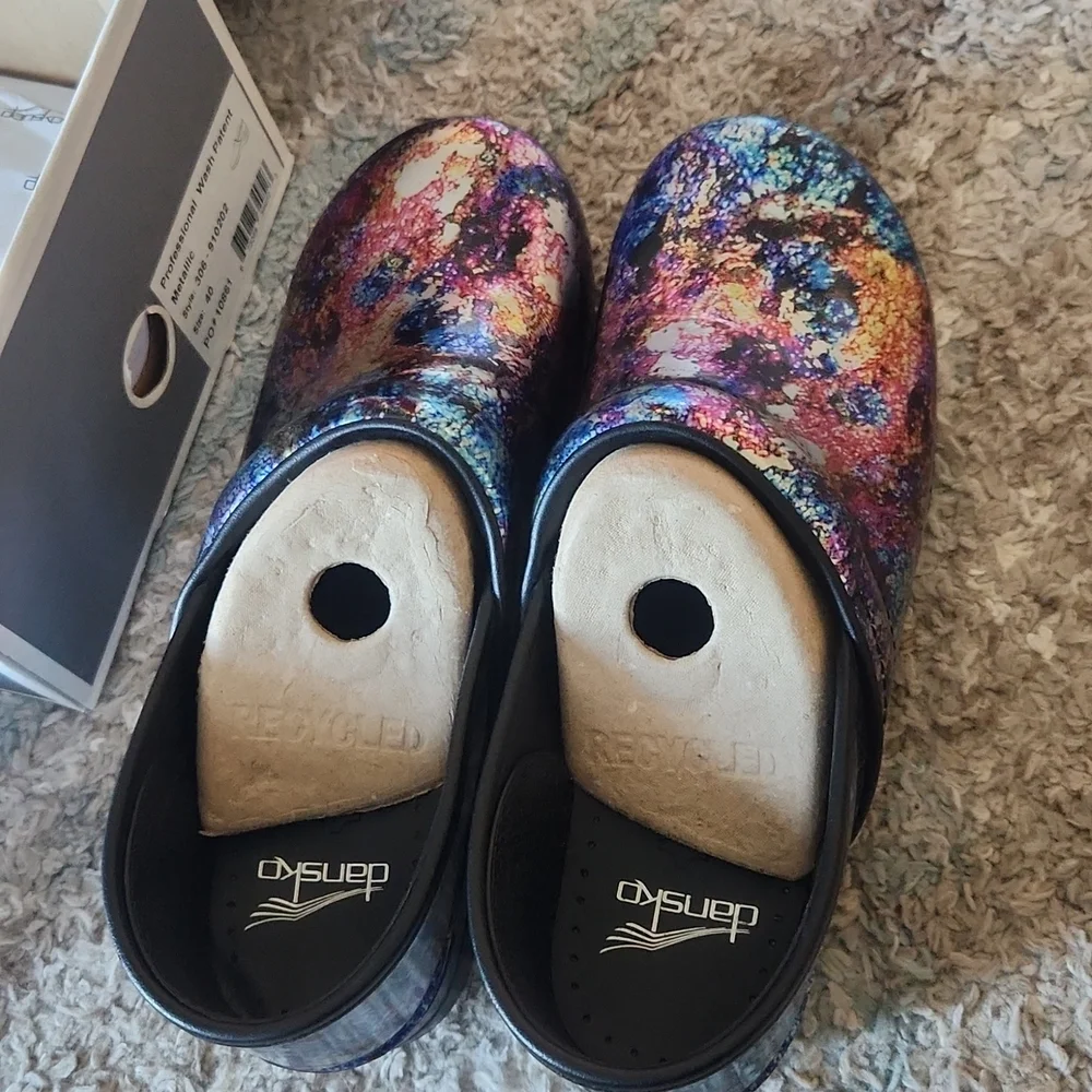 NWT!  Dansko Metallic clogs mules - Picture 8 of 10